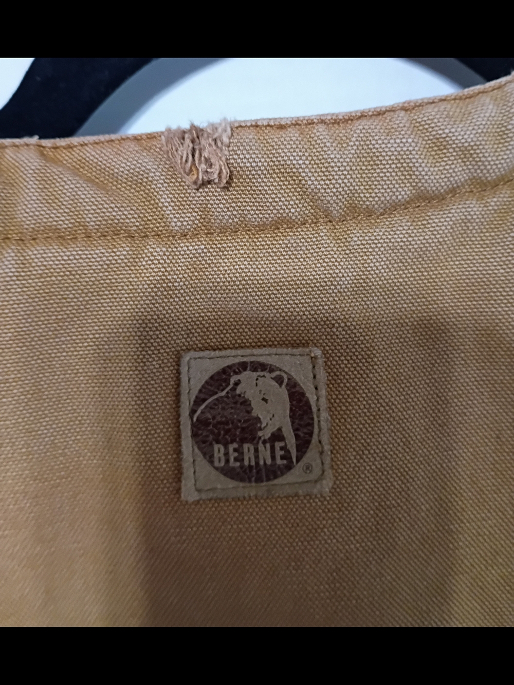 Berne Men's Canvas Work Jacket in Tan L
